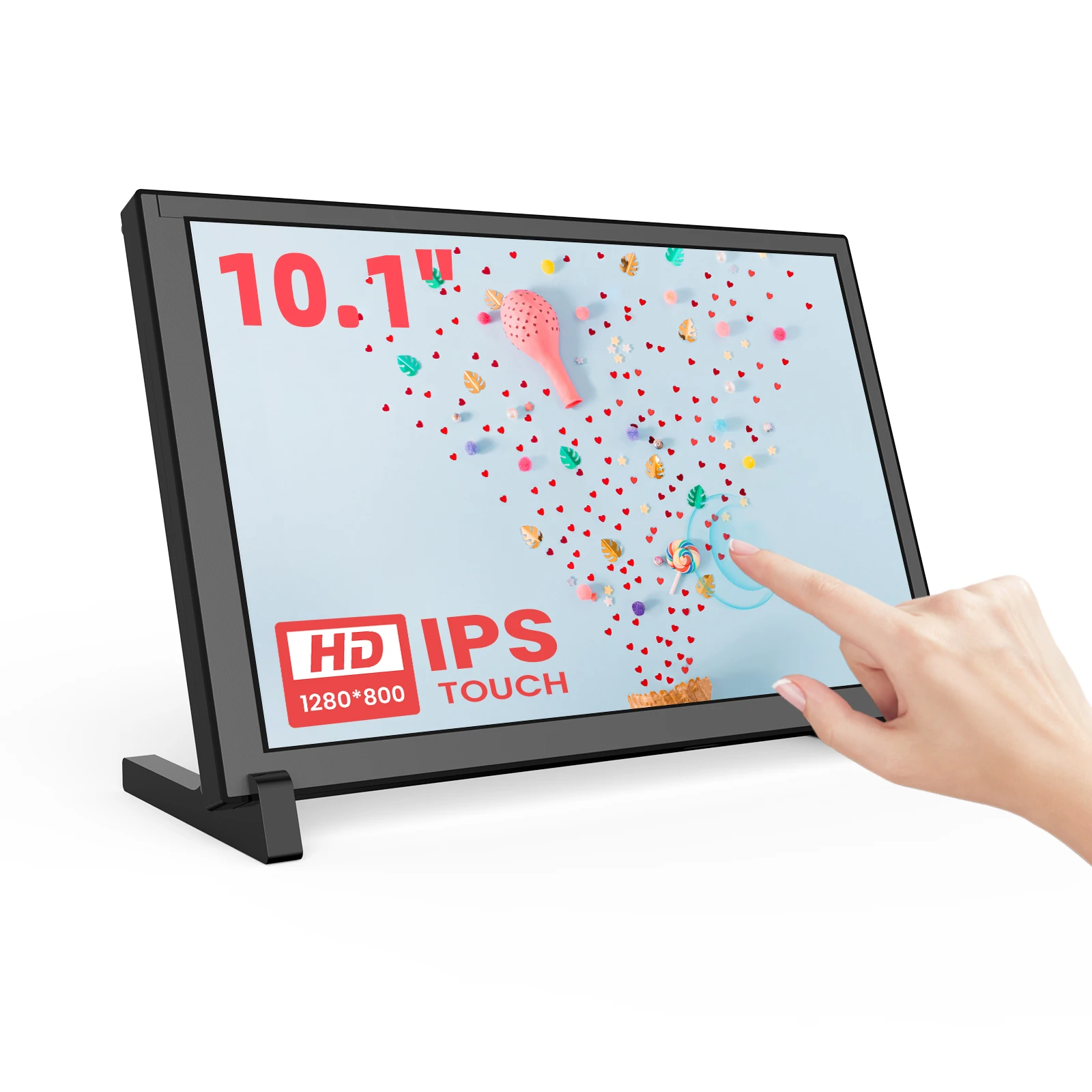 Raspberry Pi 10.1 Inch Capacitive Touch Screen Ips - HDR layar sentuh portabel 1280x800 IPS,