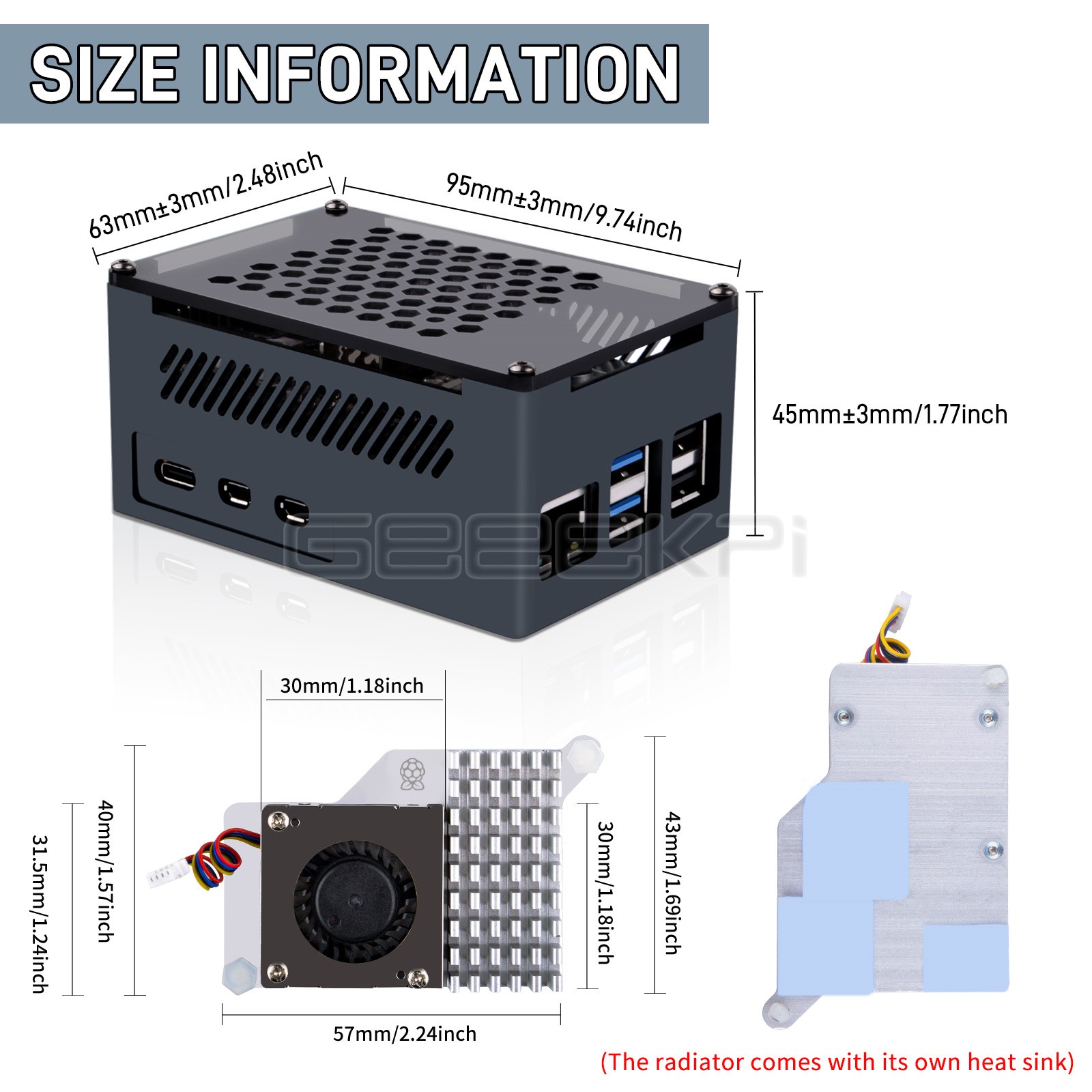 Geekpi M.2 NVME m-key & PoE +  - Argon One V3 M.2 Nvme Case ulasan dan harga